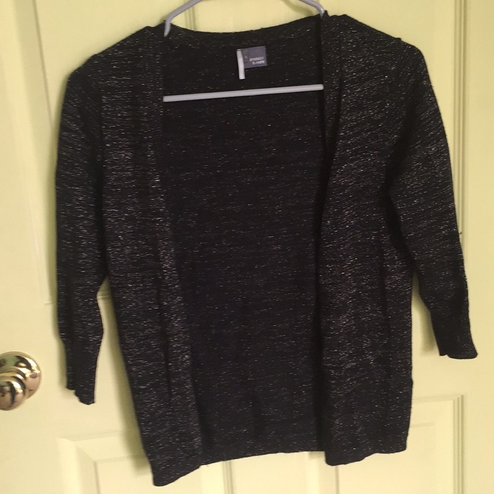 Urban outfitters sparkle black cardigan